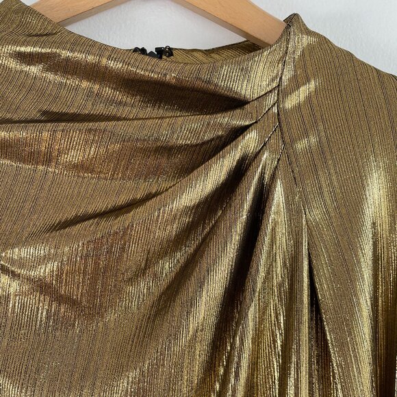 One 33 Social Gold Mini Dress Size 10 US - Picture 9 of 13